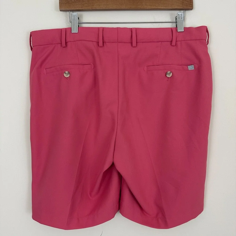 Peter Millar Chino Shorts Salem Nantucket Pink Performance Golf Casual Men 36
